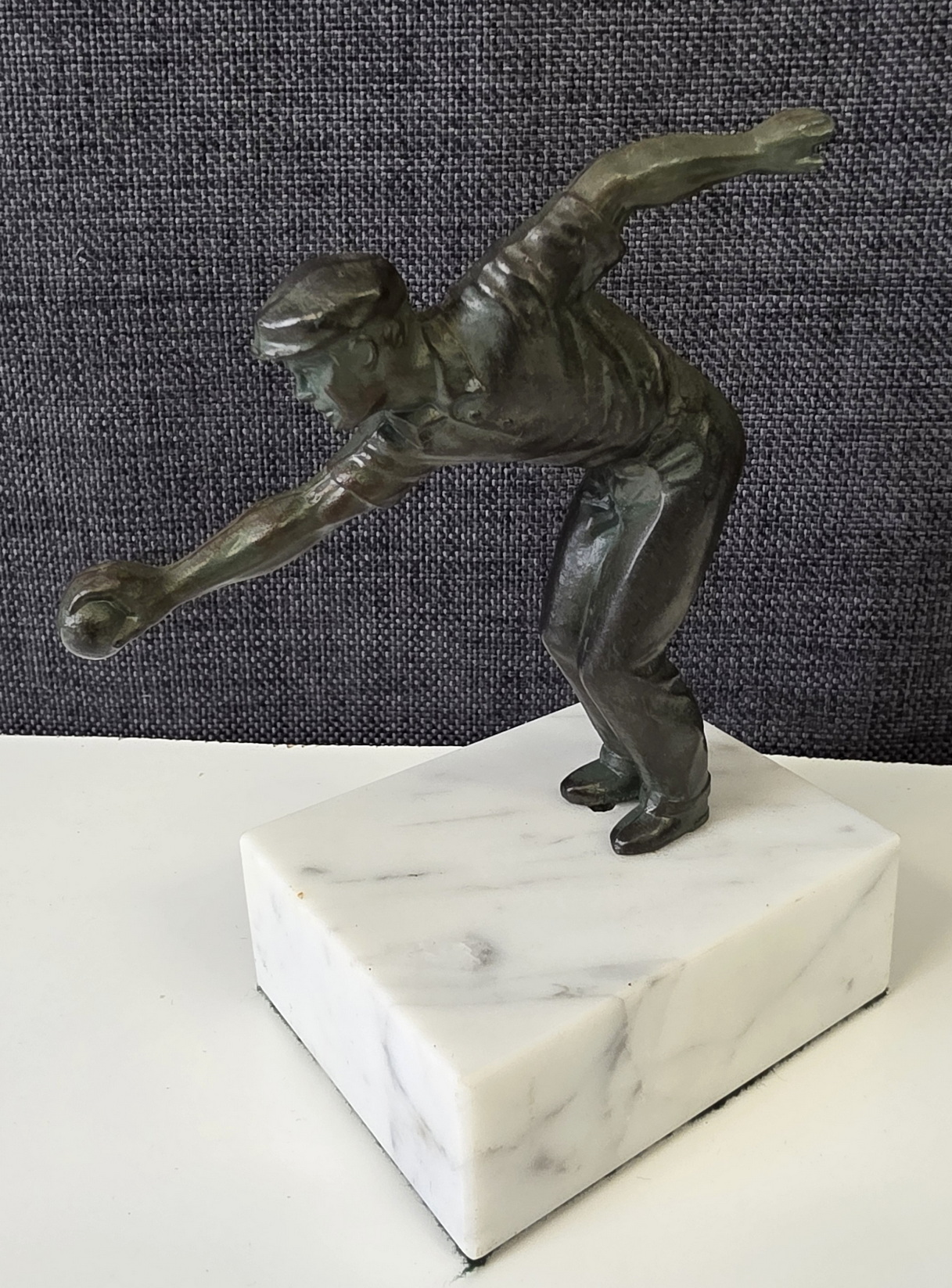 A French Art Deco Petanque Player